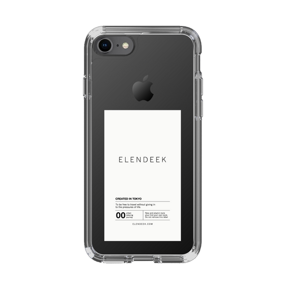 Slim Protection Case［ ELENDEEK - Logo Sticker - White ］