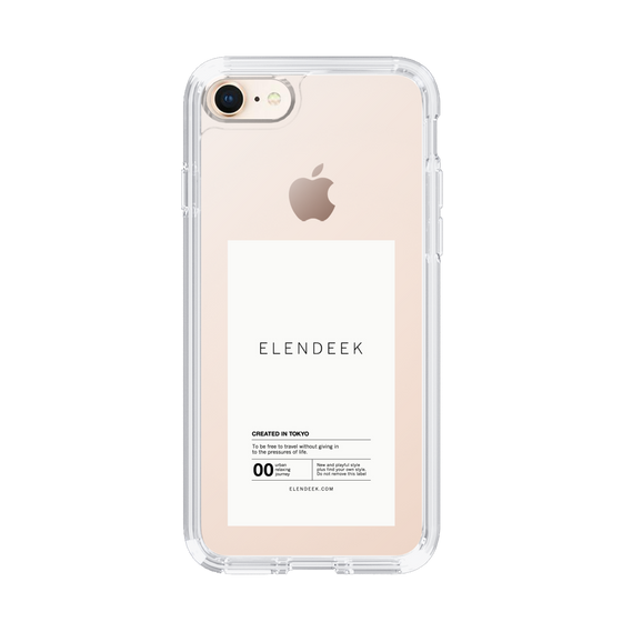 Slim Protection Case［ ELENDEEK - Logo Sticker - White ］