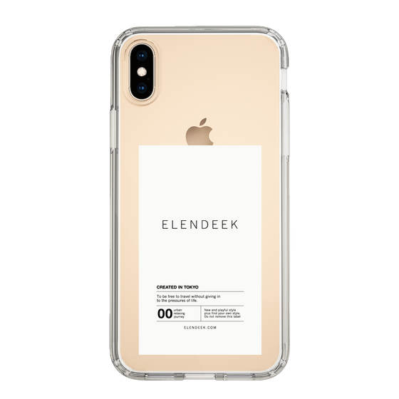 Slim Protection Case［ ELENDEEK - Logo Sticker - White ］