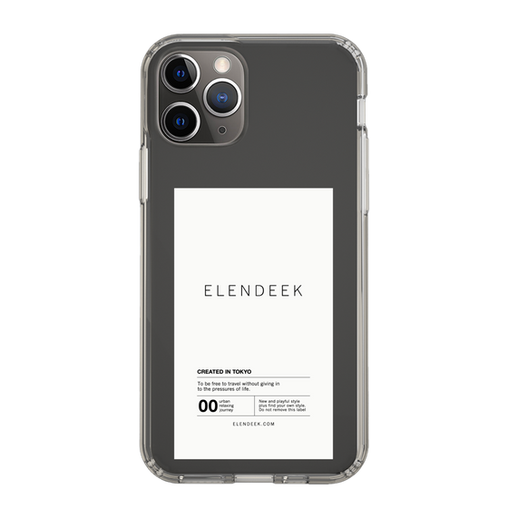Slim Protection Case［ ELENDEEK - Logo Sticker - White ］