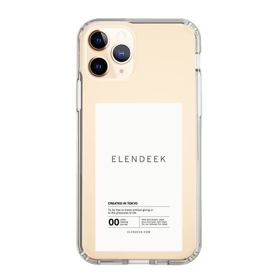 Slim Protection Case［ ELENDEEK - Logo Sticker - White ］