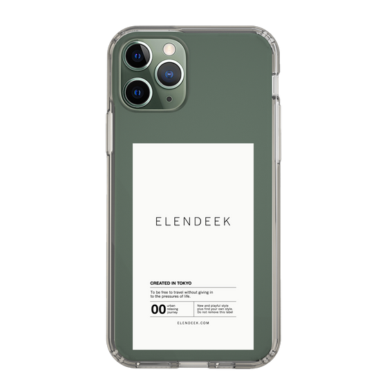 Slim Protection Case［ ELENDEEK - Logo Sticker - White ］