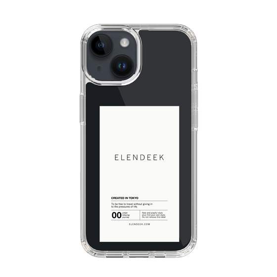 Slim Protection Case［ ELENDEEK - Logo Sticker - White ］