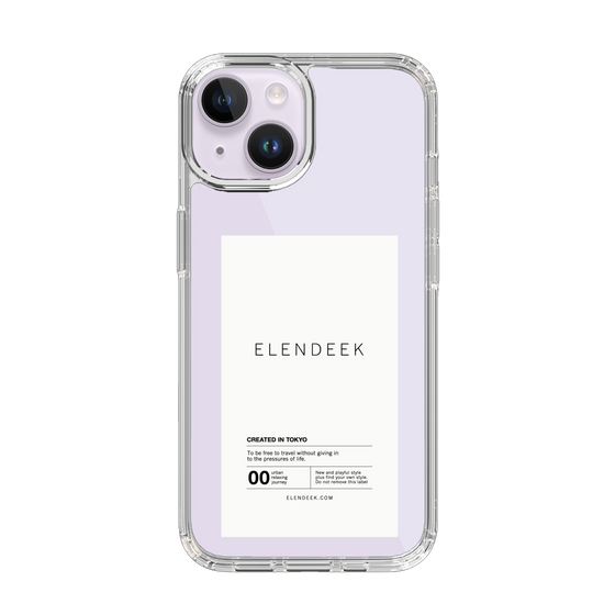 Slim Protection Case［ ELENDEEK - Logo Sticker - White ］