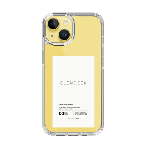Slim Protection Case［ ELENDEEK - Logo Sticker - White ］