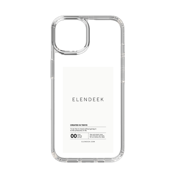 Slim Protection Case［ ELENDEEK - Logo Sticker - White ］