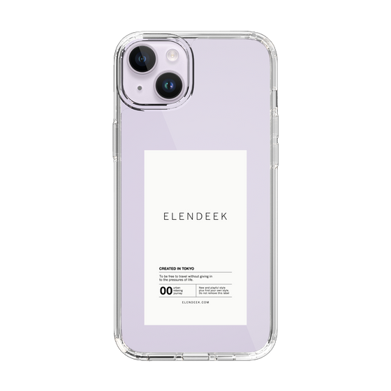 Slim Protection Case［ ELENDEEK - Logo Sticker - White ］
