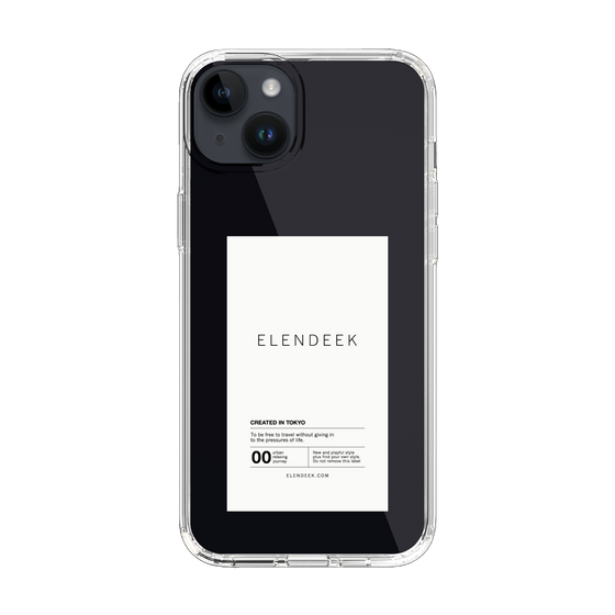 Slim Protection Case［ ELENDEEK - Logo Sticker - White ］