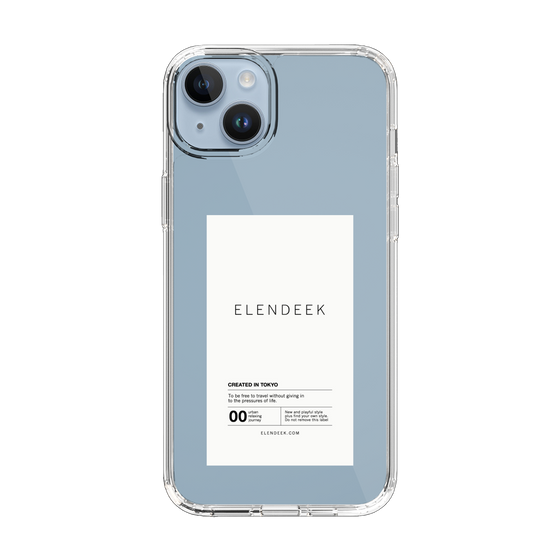 Slim Protection Case［ ELENDEEK - Logo Sticker - White ］