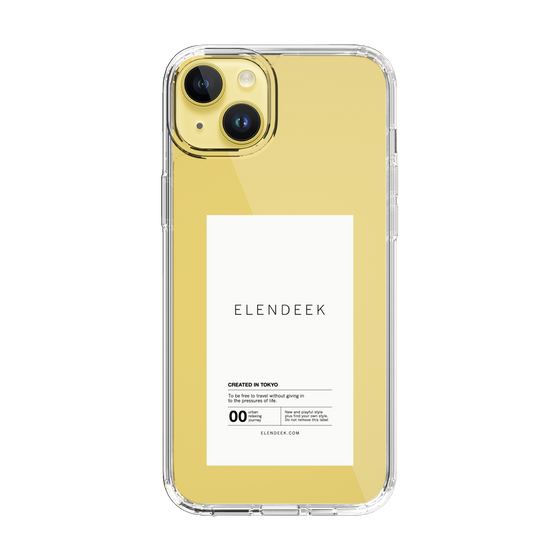 Slim Protection Case［ ELENDEEK - Logo Sticker - White ］