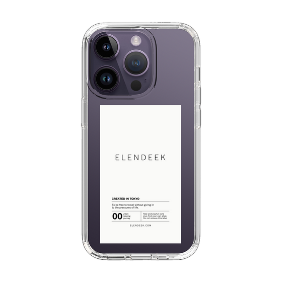 Slim Protection Case［ ELENDEEK - Logo Sticker - White ］