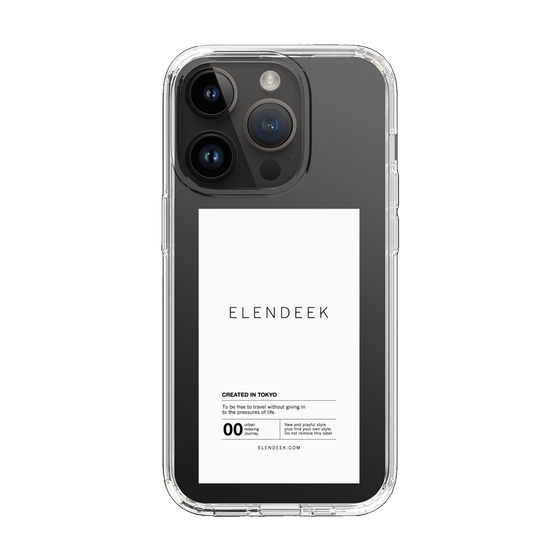Slim Protection Case［ ELENDEEK - Logo Sticker - White ］