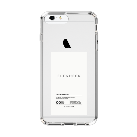Slim Protection Case［ ELENDEEK - Logo Sticker - White ］