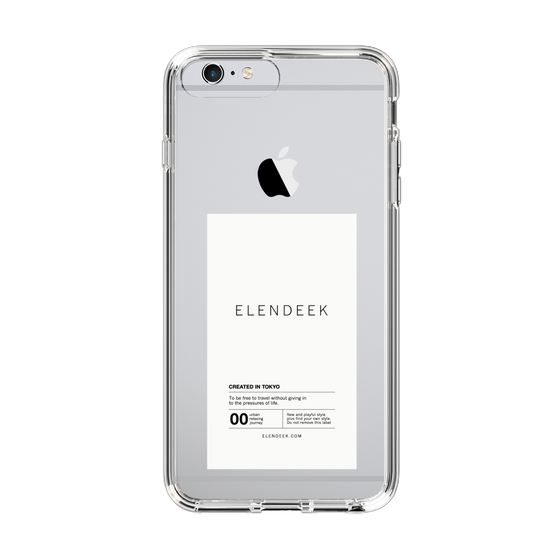 Slim Protection Case［ ELENDEEK - Logo Sticker - White ］