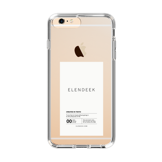Slim Protection Case［ ELENDEEK - Logo Sticker - White ］