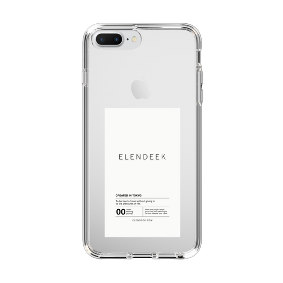 Slim Protection Case［ ELENDEEK - Logo Sticker - White ］
