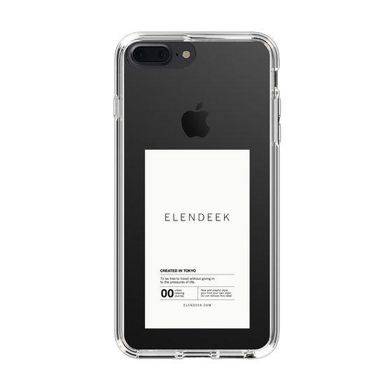 Slim Protection Case［ ELENDEEK - Logo Sticker - White ］