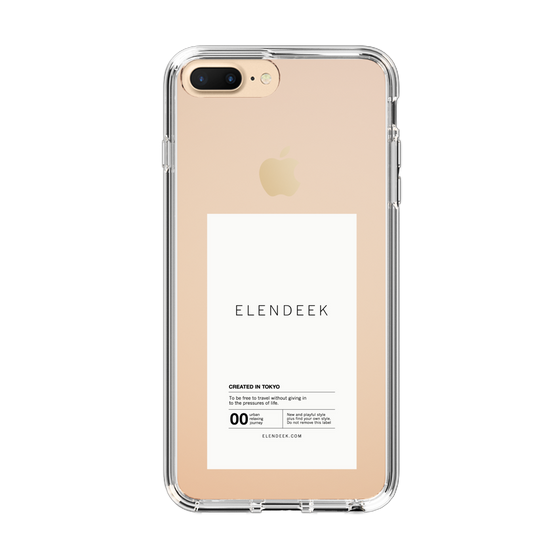 Slim Protection Case［ ELENDEEK - Logo Sticker - White ］