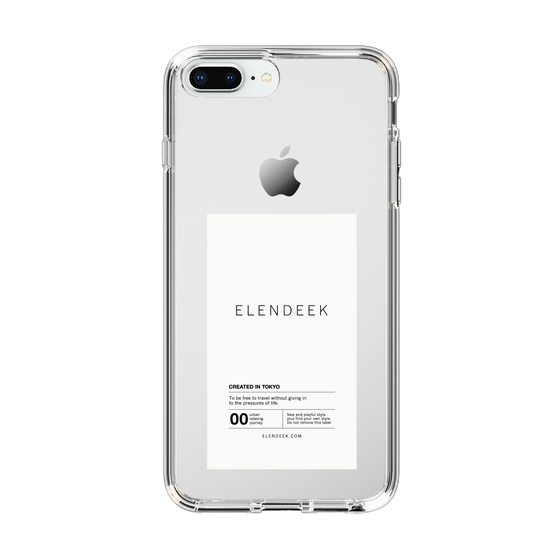 Slim Protection Case［ ELENDEEK - Logo Sticker - White ］