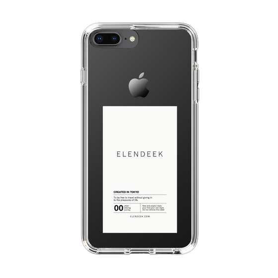 Slim Protection Case［ ELENDEEK - Logo Sticker - White ］