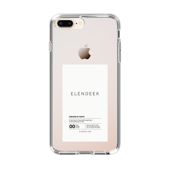Slim Protection Case［ ELENDEEK - Logo Sticker - White ］
