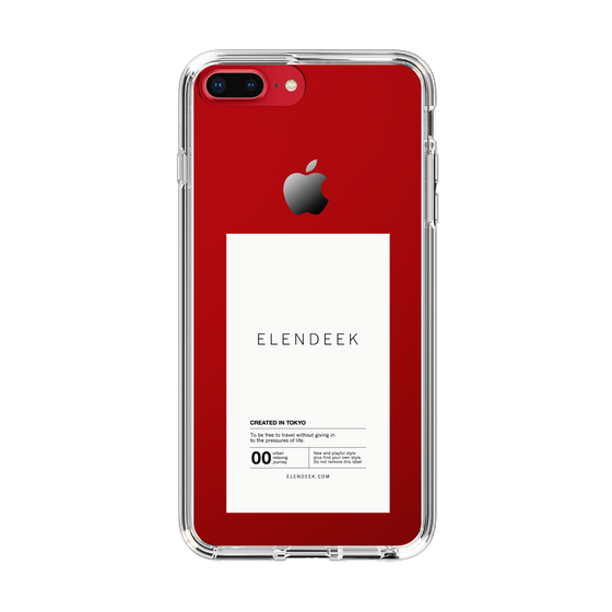 Slim Protection Case［ ELENDEEK - Logo Sticker - White ］