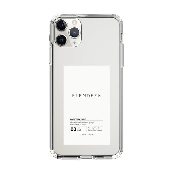 Slim Protection Case［ ELENDEEK - Logo Sticker - White ］