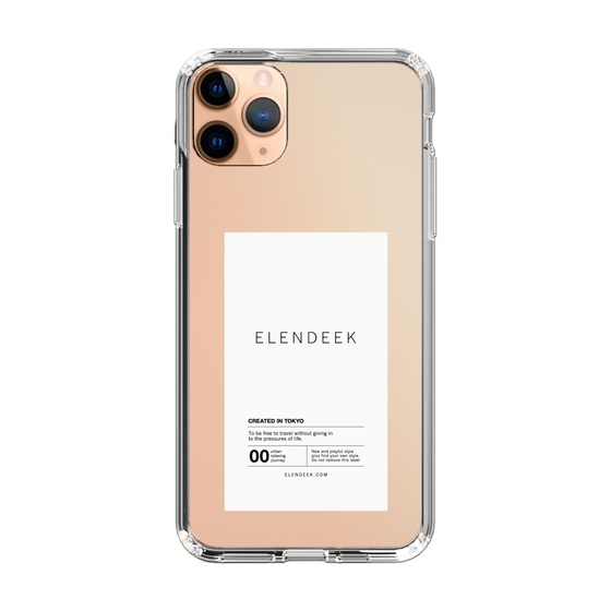 Slim Protection Case［ ELENDEEK - Logo Sticker - White ］