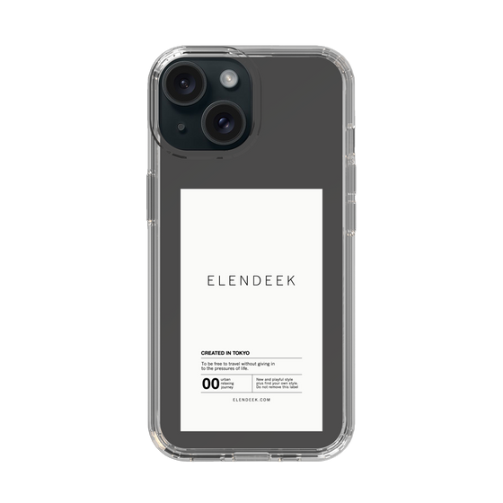 Slim Protection Case［ ELENDEEK - Logo Sticker - White ］
