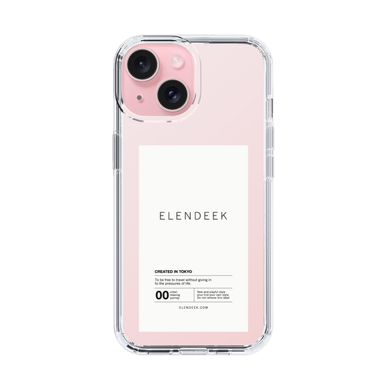 Slim Protection Case［ ELENDEEK - Logo Sticker - White ］
