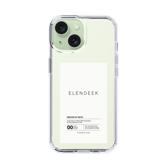 Slim Protection Case［ ELENDEEK - Logo Sticker - White ］