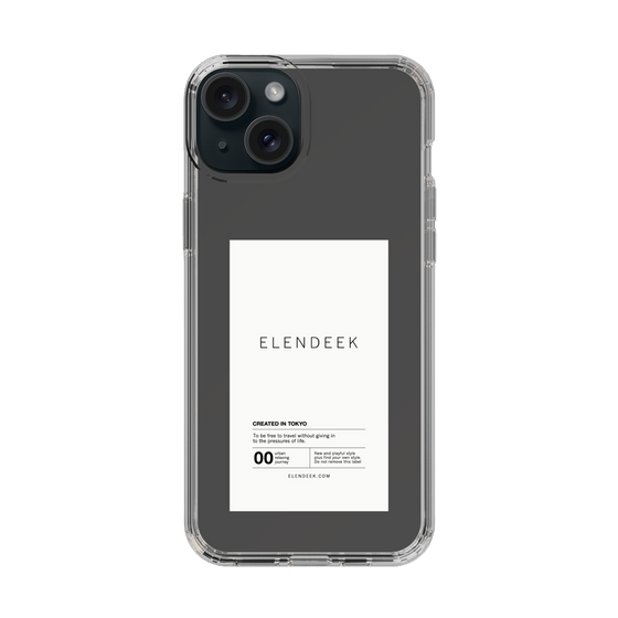 Slim Protection Case［ ELENDEEK - Logo Sticker - White ］