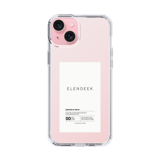 Slim Protection Case［ ELENDEEK - Logo Sticker - White ］