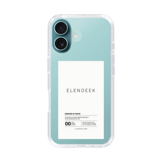 Slim Protection Case［ ELENDEEK - Logo Sticker - White ］