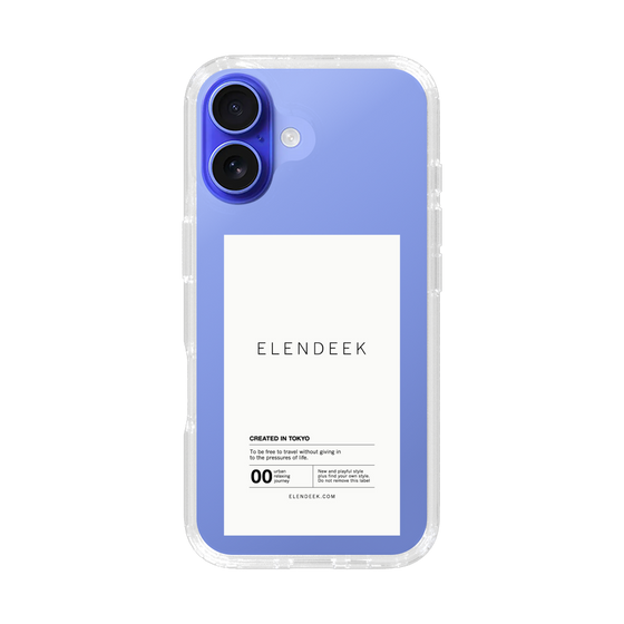 Slim Protection Case［ ELENDEEK - Logo Sticker - White ］
