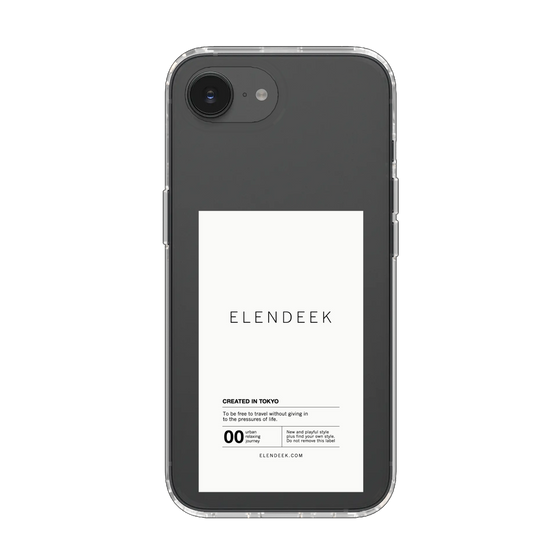 Slim Protection Case［ ELENDEEK - Logo Sticker - White ］