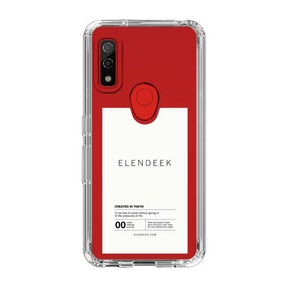 Slim Protection Case［ ELENDEEK - Logo Sticker - White ］