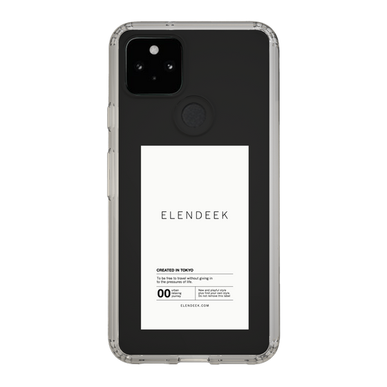 Slim Protection Case［ ELENDEEK - Logo Sticker - White ］