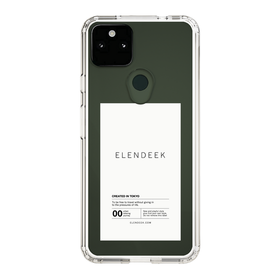 Slim Protection Case［ ELENDEEK - Logo Sticker - White ］