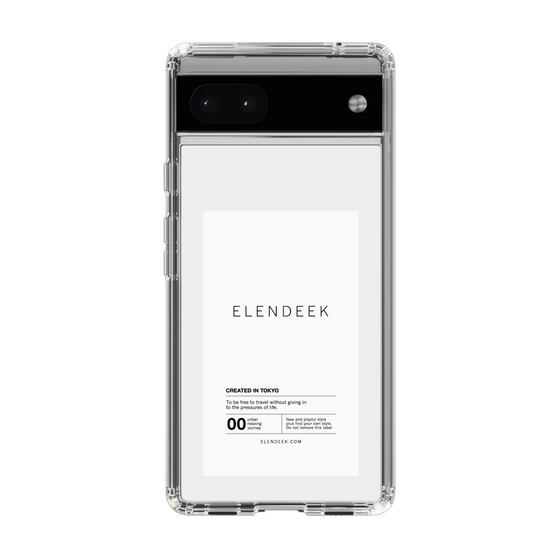 Slim Protection Case［ ELENDEEK - Logo Sticker - White ］