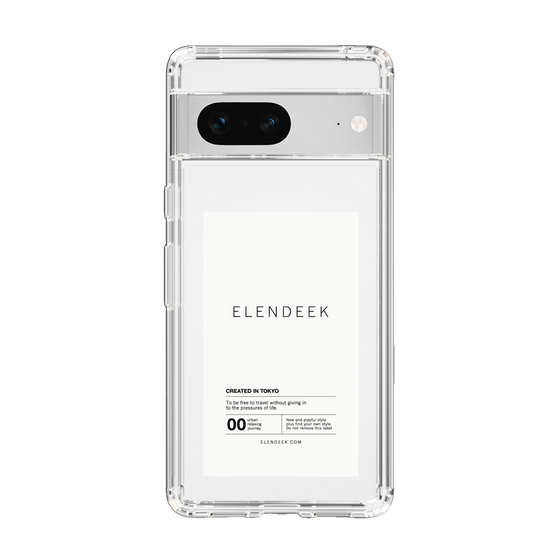 Slim Protection Case［ ELENDEEK - Logo Sticker - White ］