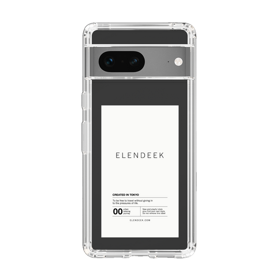 Slim Protection Case［ ELENDEEK - Logo Sticker - White ］