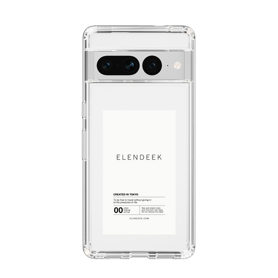 Slim Protection Case［ ELENDEEK - Logo Sticker - White ］