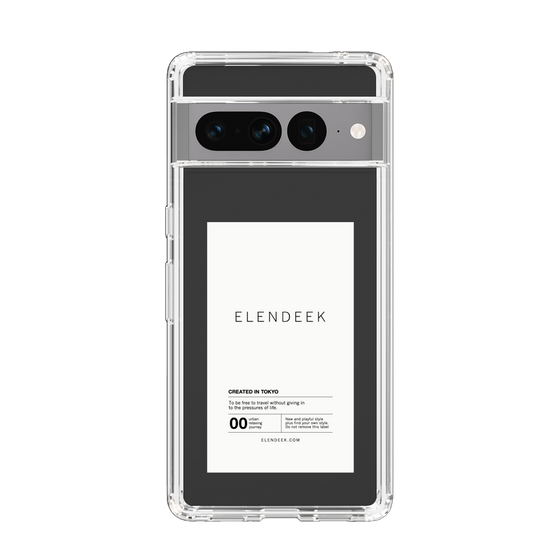 Slim Protection Case［ ELENDEEK - Logo Sticker - White ］