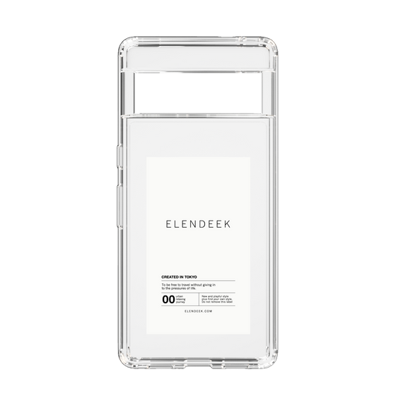 Slim Protection Case［ ELENDEEK - Logo Sticker - White ］
