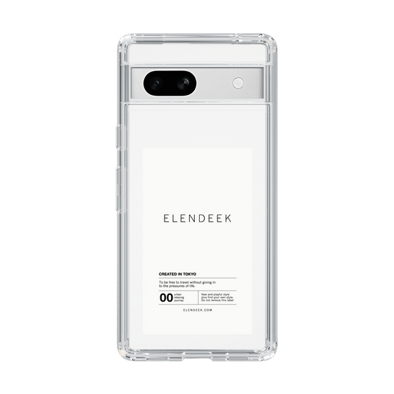 Slim Protection Case［ ELENDEEK - Logo Sticker - White ］