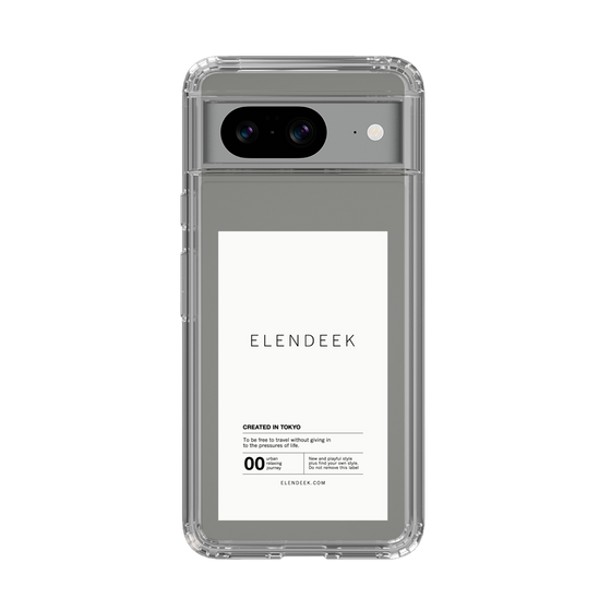 Slim Protection Case［ ELENDEEK - Logo Sticker - White ］