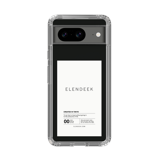 Slim Protection Case［ ELENDEEK - Logo Sticker - White ］