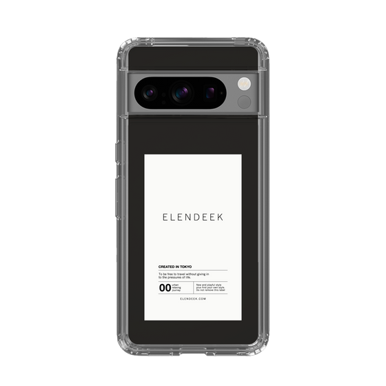 Slim Protection Case［ ELENDEEK - Logo Sticker - White ］