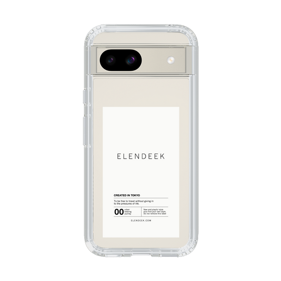 Slim Protection Case［ ELENDEEK - Logo Sticker - White ］